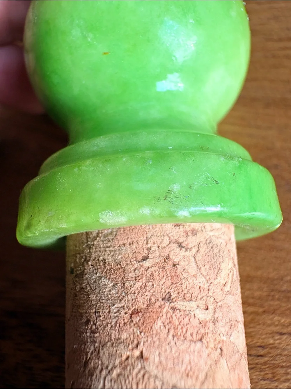 Vintage Epcot Disney World Alabaster Wine Stopper As Is